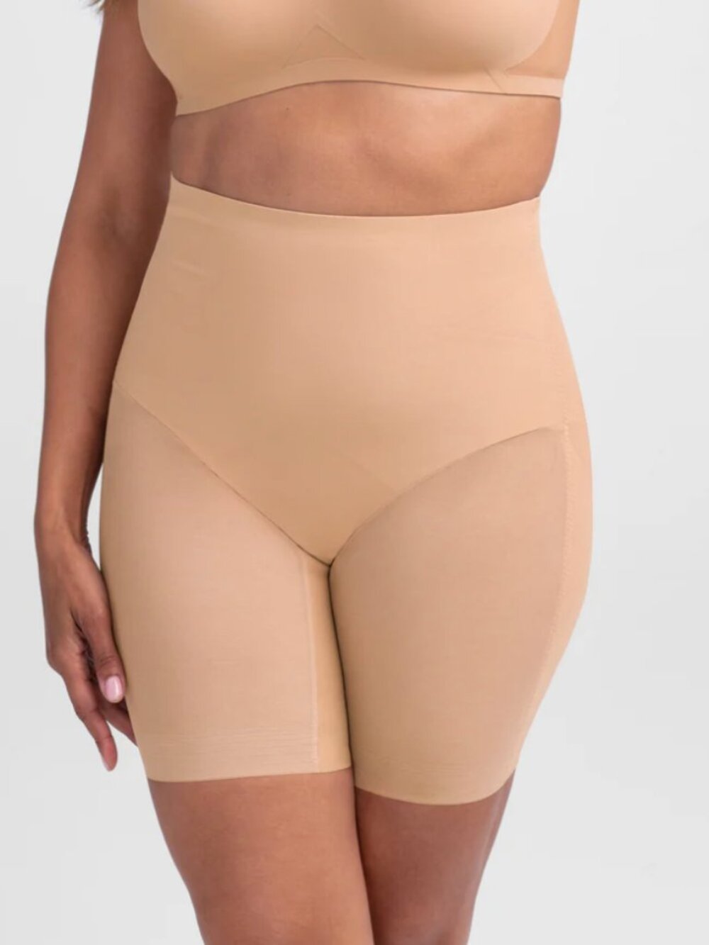 HoneyLove Mid Waist Short Shapewear Shorts XS SAND